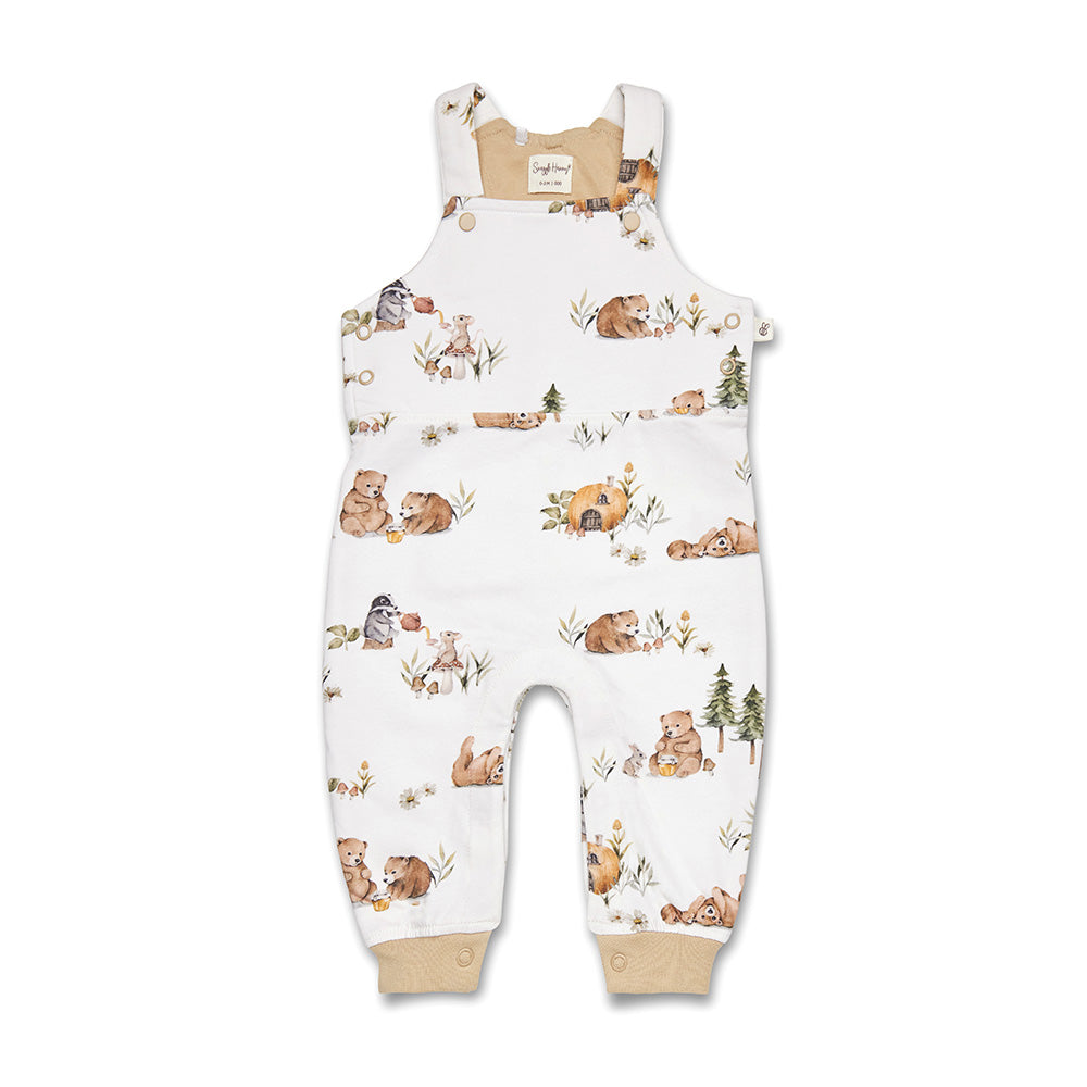 Bears Organic Snuggle Overalls - View 2
