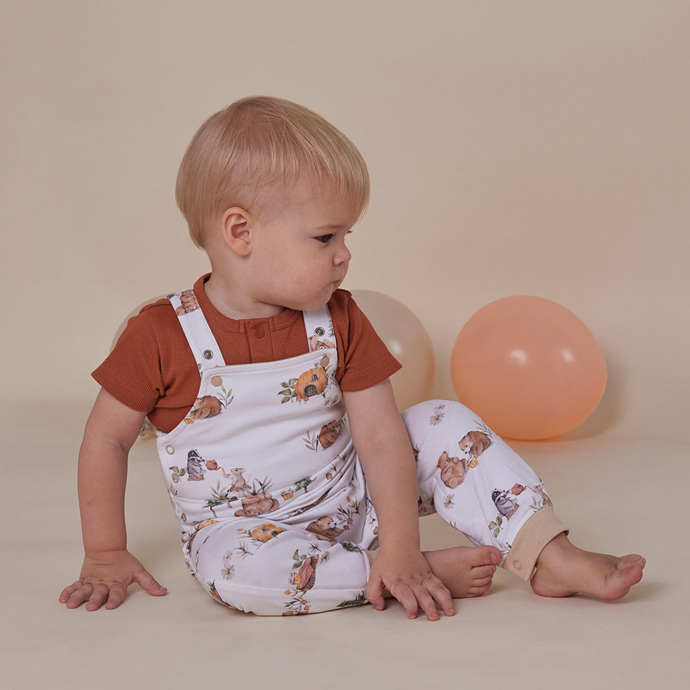 Bears Organic Snuggle Overalls - View 4