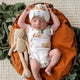 Bears Short Sleeve Organic Kimono Bodysuit - Thumbnail 1