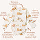Bears Long Sleeve Organic Bodysuit - Thumbnail 4