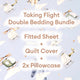 Bundle - Taking Flight Double Bedding - 1 x Sheet + 1 x Quilt Cover + 2 x Pillowcases - Thumbnail 3