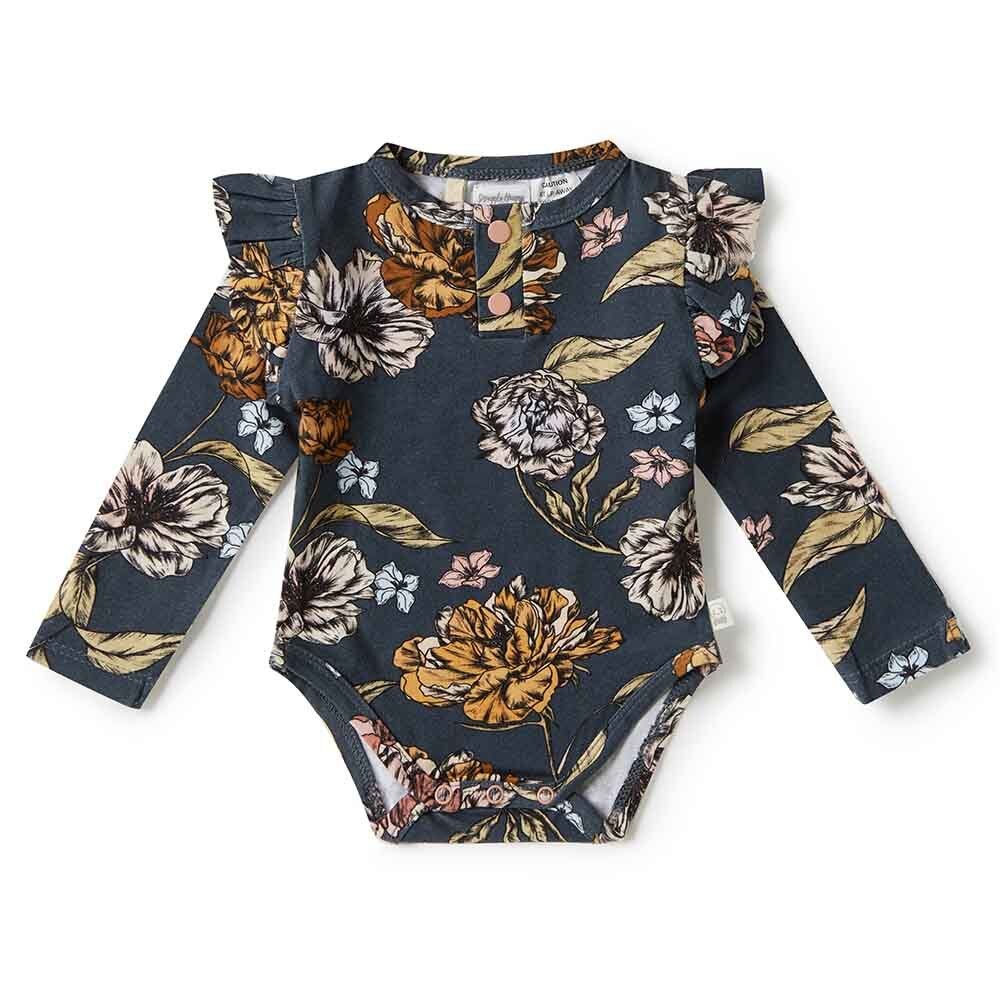 Belle Long Sleeve Organic Bodysuit - View 2