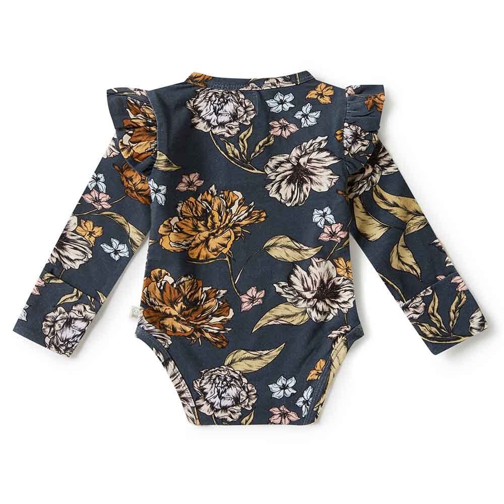 Belle Long Sleeve Organic Bodysuit - View 3