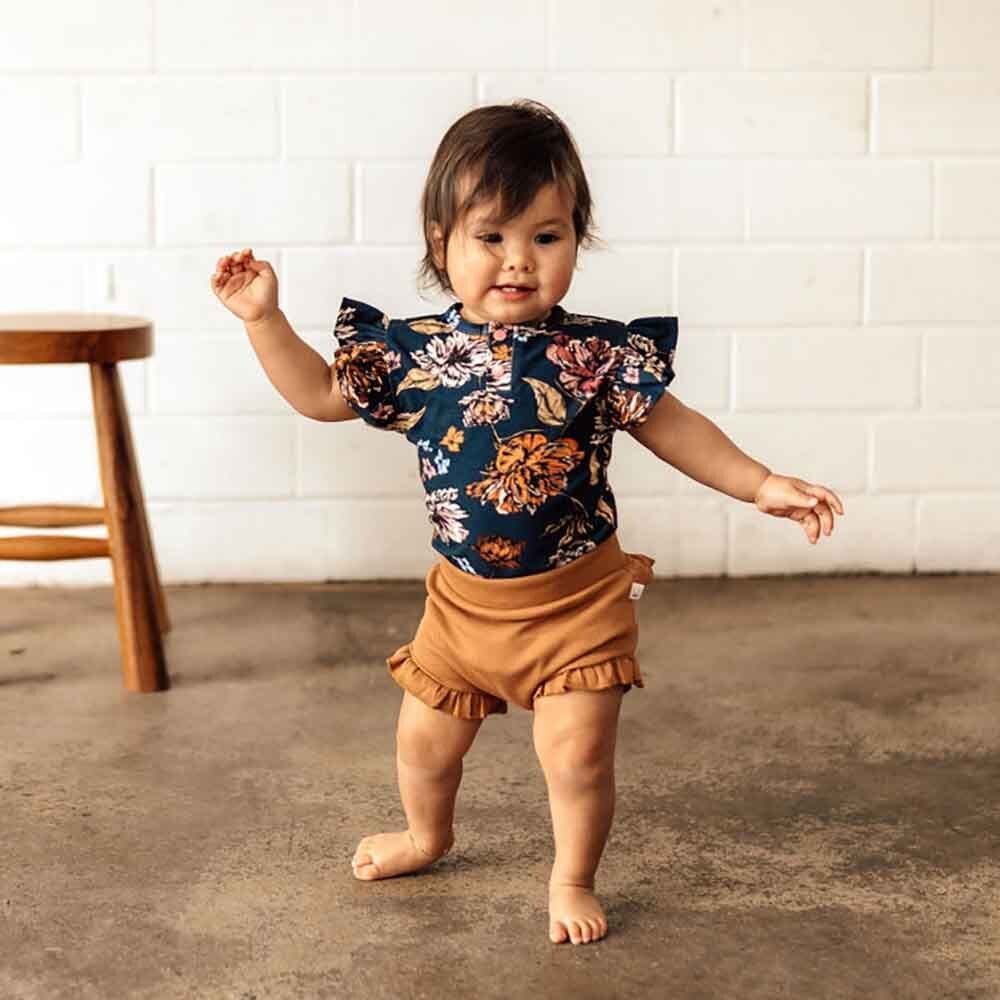 Belle Short Sleeve Organic Bodysuit - View 3