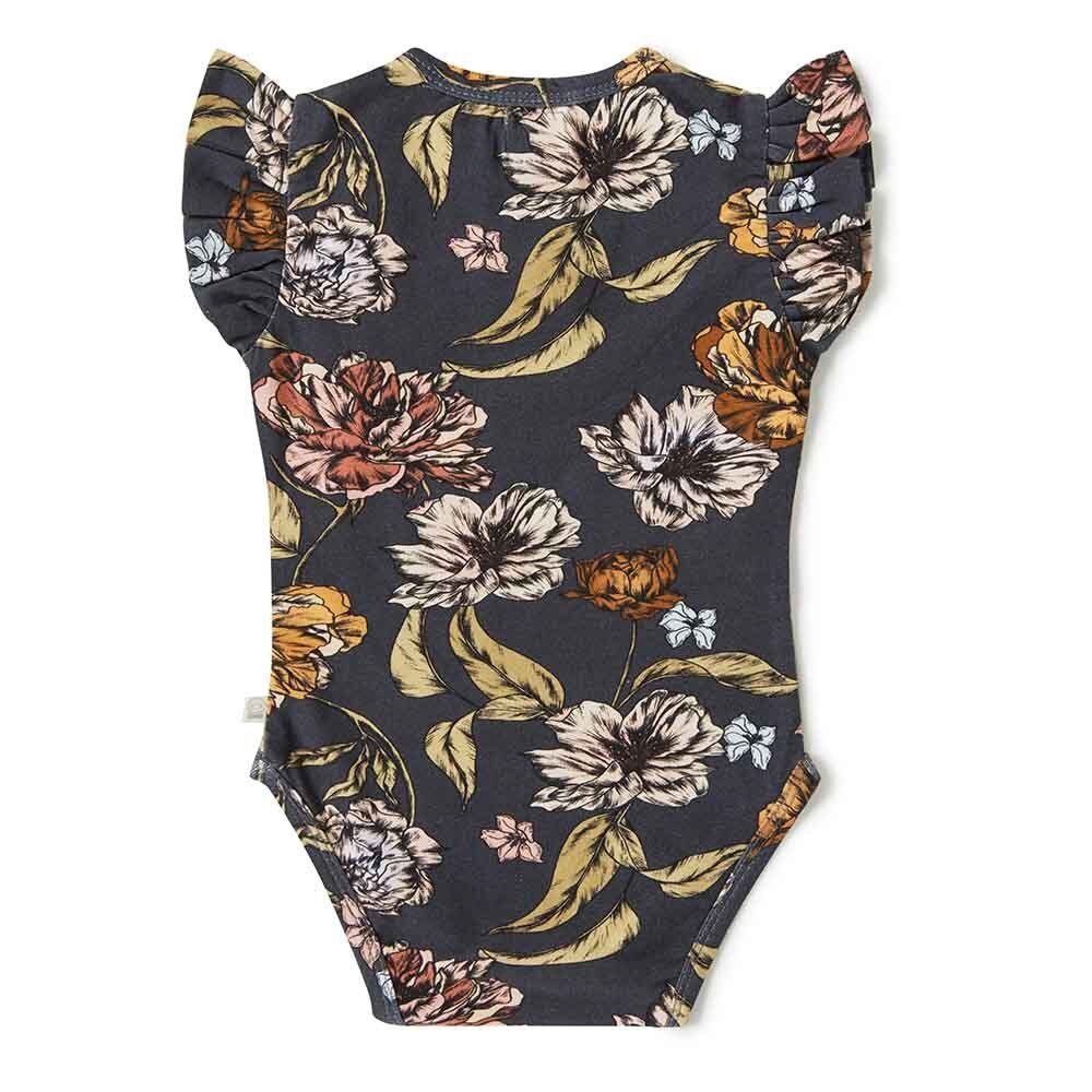 Belle Short Sleeve Organic Bodysuit - View 4