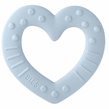 BIBS Baby Bitie Heart Teether - Baby Blue-Snuggle Hunny
