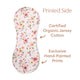 Birds & Blooms Organic Cotton Burp Cloth - Thumbnail 4