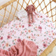 Birds & Blooms Organic Bassinet Sheet / Change Pad Cover - Thumbnail 4