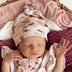 Birds & Blooms Organic Knotted Beanie | Snuggle Hunny