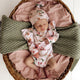 Birds & Blooms Long Sleeve Organic Bodysuit with Frill - Thumbnail 1