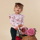 Birds & Blooms Long Sleeve Organic Bodysuit with Frill - Thumbnail 7