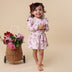 Birds & Blooms Long Sleeve Organic Dress | Snuggle Hunny