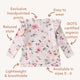 Birds & Blooms Organic Long Sleeve Top with Frill - Thumbnail 7