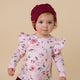 Birds & Blooms Organic Long Sleeve Top with Frill - Thumbnail 3