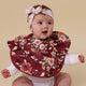 Floral Flutter Frill Snuggle Bib - Thumbnail 1