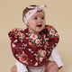 Floral Flutter Frill Snuggle Bib - Thumbnail 6
