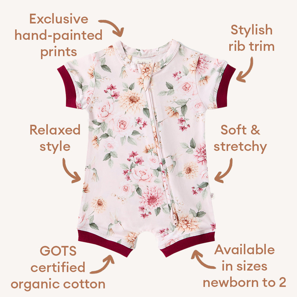 Birds & Blooms Organic Snuggle Shortie - View 8