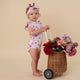 Birds & Blooms Short Sleeve Organic Bodysuit with Frill - Thumbnail 9