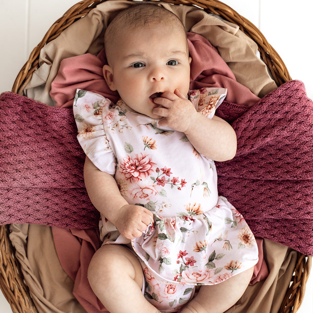 Birds & Blooms Short Sleeve Organic Dress - View 10