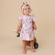 Birds & Blooms Short Sleeve Organic Dress - Thumbnail 4