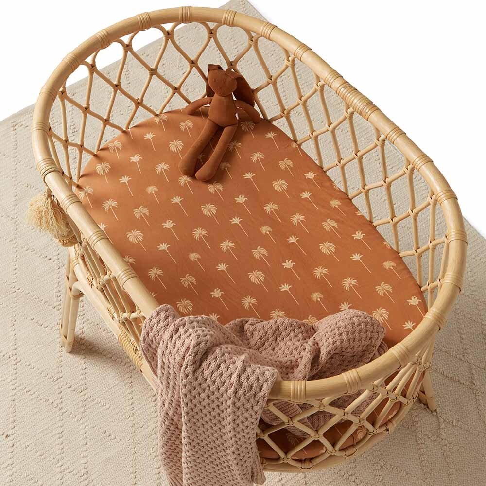 Hazelnut Diamond Knit Organic Baby Blanket-Snuggle Hunny