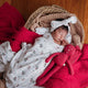 Hibiscus Diamond Knit Organic Baby Blanket-Snuggle Hunny