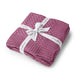Blankets - Mauve Diamond Knit Organic Baby Blanket
