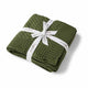Blankets - Olive Diamond Knit Organic Baby Blanket