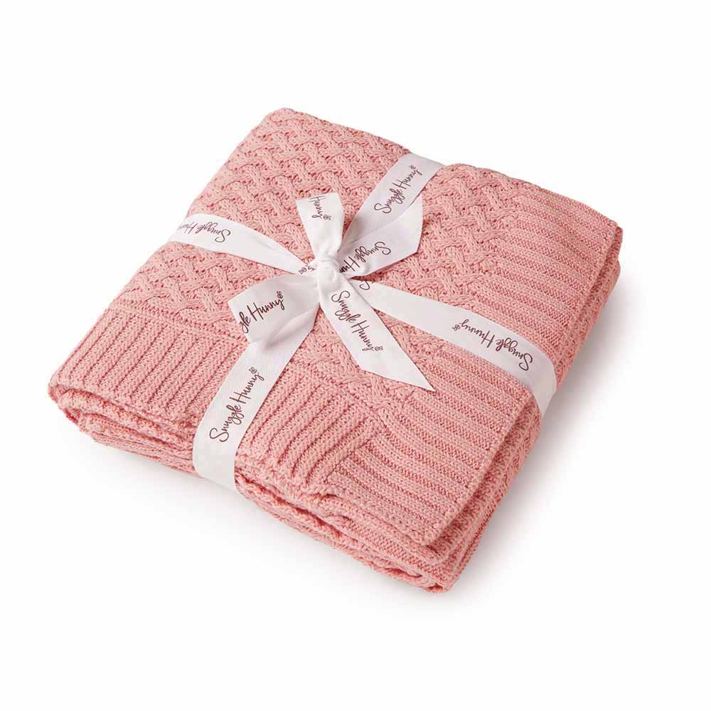 Blankets - Rosa Diamond Knit Organic Baby Blanket