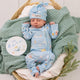 Blue Little Subs Organic Snugglesuit Convertible Romper - Thumbnail 1