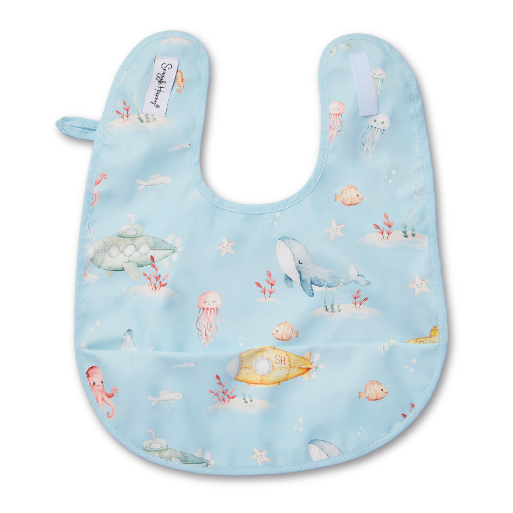 Blue Little Subs Snuggle Bib - View 2