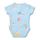 Blue Little Subs Short Sleeve Organic Bodysuit - Thumbnail 7