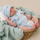Blue Little Subs Short Sleeve Organic Bodysuit - Thumbnail 6