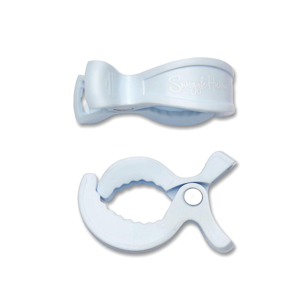 Snuggle Hunny Pram Clip Pair - Baby Blue - View 1