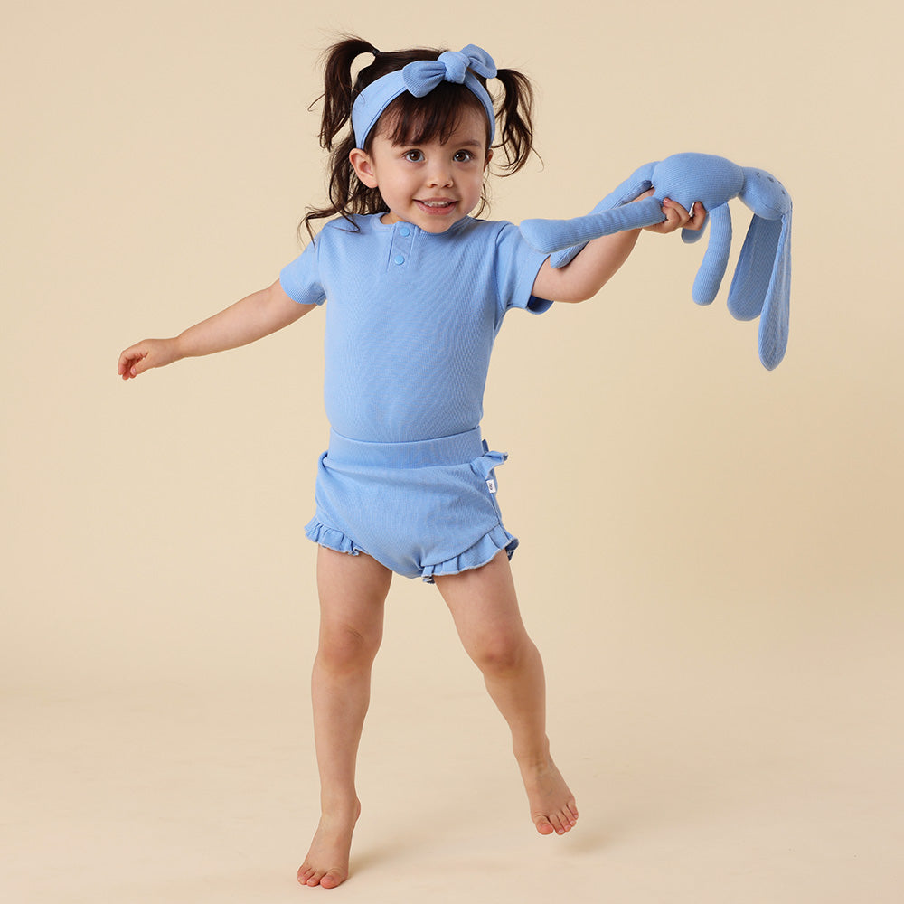 Bluebell Short Sleeve Organic Bodysuit - View 7