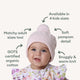 Blush Pink Organic Baby Knit Beanie - Thumbnail 5