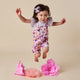 Blushing Beauty Organic Snuggle Overall Shorts - Thumbnail 4