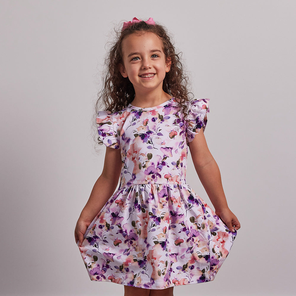 Blushing Beauty Short Sleeve Organic Dress - View 4