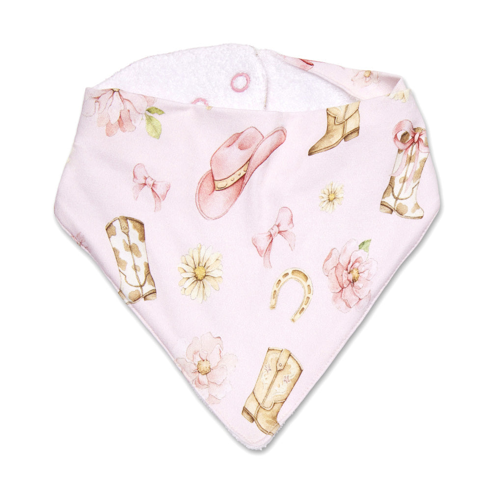 Boots & Bows Organic Dribble Bib - View 2