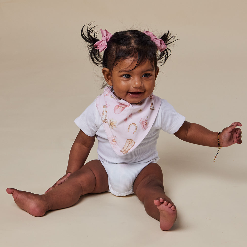 Boots & Bows Organic Dribble Bib - View 5