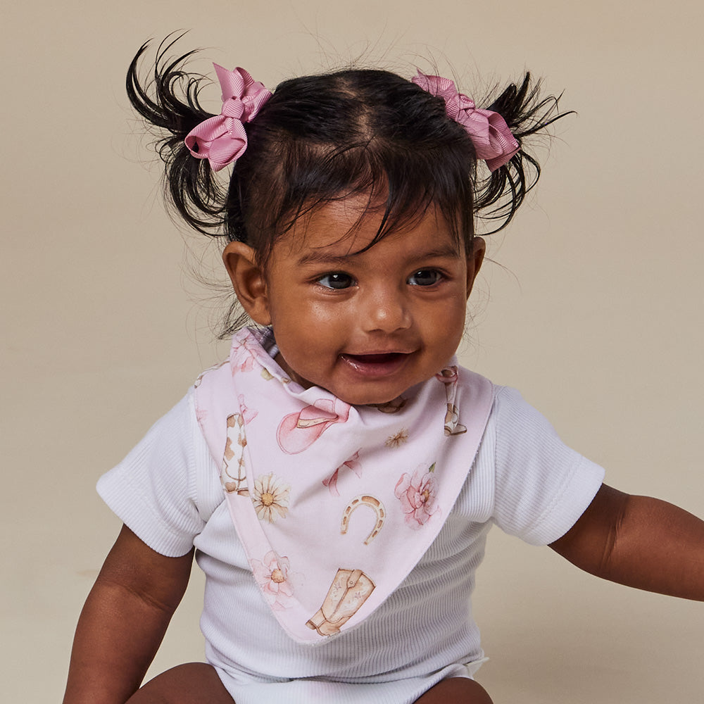 Boots & Bows Organic Dribble Bib - View 1