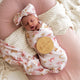 Boots & Bows Organic Jersey Wrap & Topknot Set - Thumbnail 7