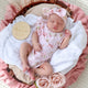 Boots & Bows Short Sleeve Organic Bodysuit with Frill - Thumbnail 1