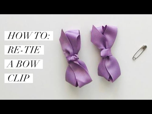 How to Re-Tie a Bow Clip