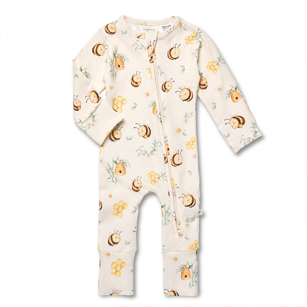 Bumblebees Organic Snugglesuit Convertible Romper - View 2