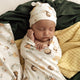 Bumblebees Organic Jersey Wrap & Beanie Set - Thumbnail 6