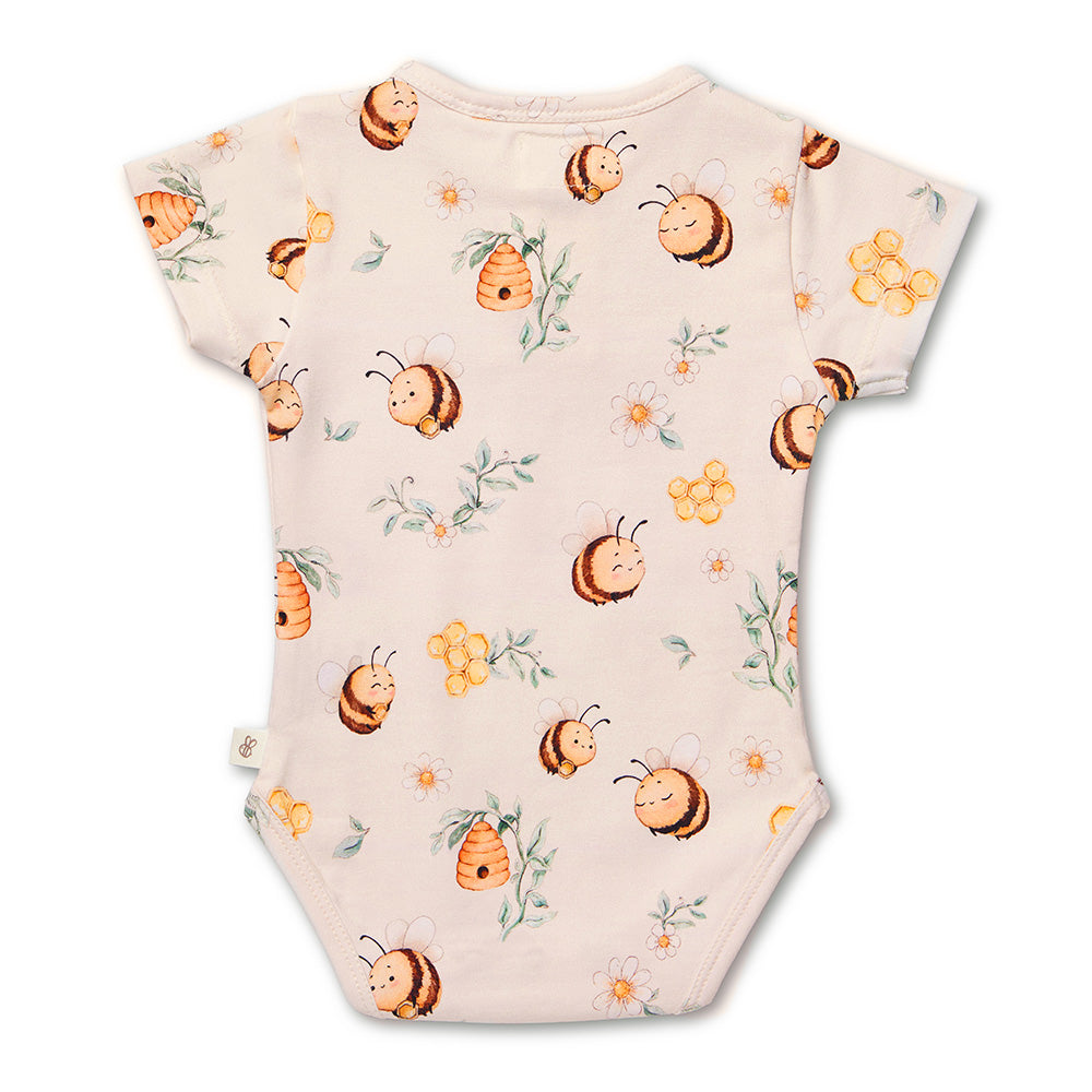 Bumblebees Short Sleeve Organic Bodysuit - View 11