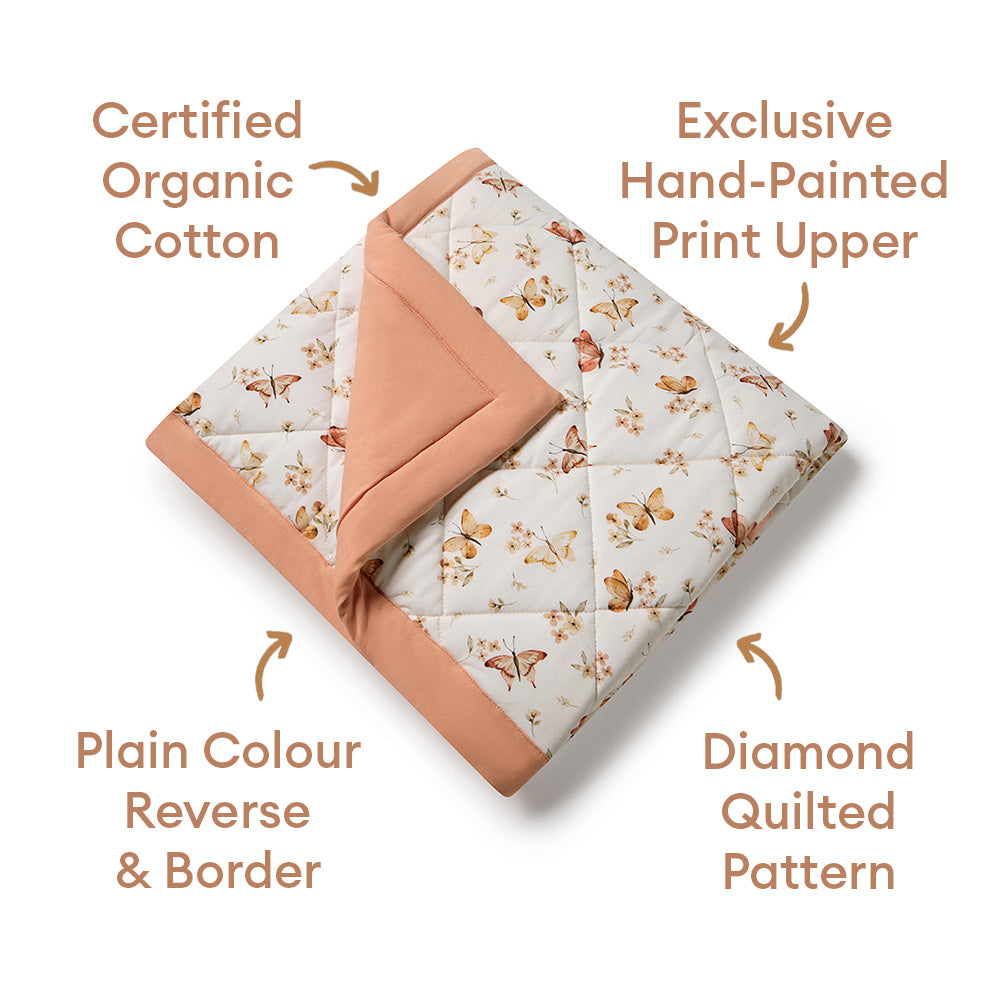 Butterfly Organic Cotton Cot Comforter - View 5