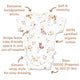 Butterfly Short Sleeve Organic Kimono Bodysuit - Thumbnail 6