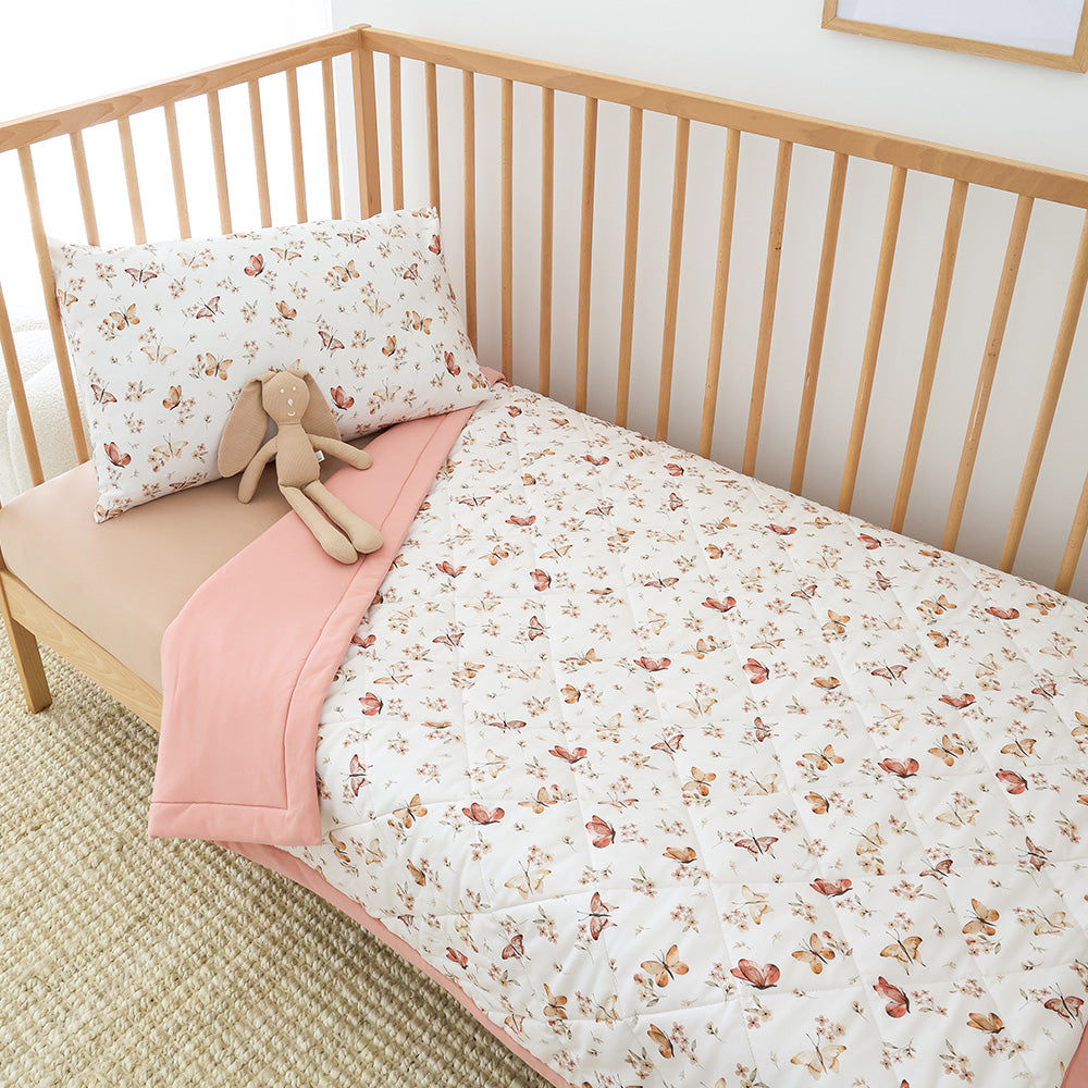 Butterfly Organic Cotton Cot Comforter - View 9